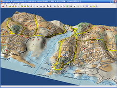 3D-карта Севастополя в районе Южной бухты