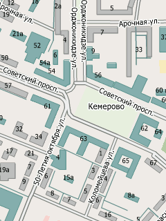 Карта Кемерово для СитиГИД