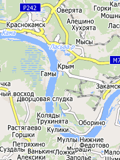 Карта Пермского края для СитиГИД