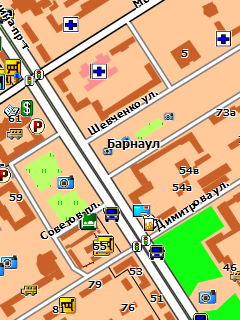 Карта Барнаула для Garmin