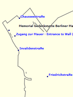 Карта Берлинской стены для Garmin