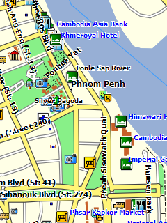 Карта Пномпеня для Garmin