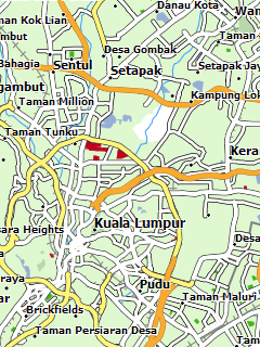 Карта Куала-Лумпура для Garmin