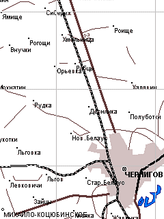 Карта Курской области для ГИС Русса
