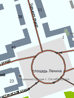Карта Октябрьского для ГИС Русса