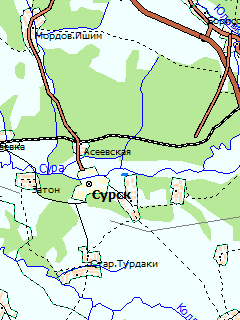 Карта Пензенской области для ГИС Русса