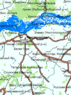 Карта Татарстана для ГИС Русса