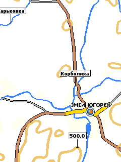Карта Алтайского края для GisRX