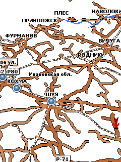 Карта Ивановской области для GisRX