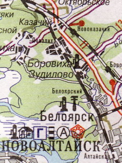 Карта дорог Алтайского края