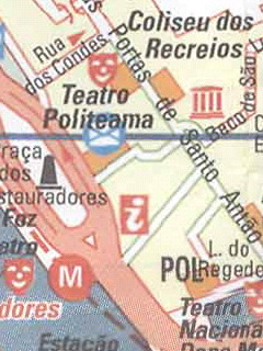 Растровая карта Лиссабона
