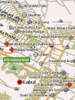 Карта Кабула для Навител Навигатор