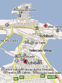 Карта Джибути для Навител Навигатор