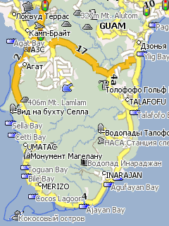 Карта Гуама для Навител Навигатор