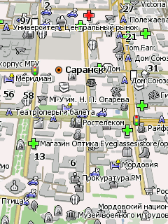 Карта Саранска для Навител Навигатор