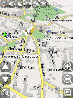 Карта города Новогрудок для Навител Навигатор