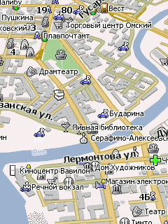 Карта Омска области для Навител Навигатор