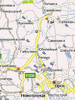 Карта Оренбургской области для Навител Навигатор