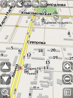 Карта города Славгород для Навител Навигатор