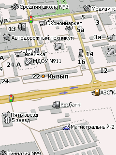 Карта Кызыла для Навител Навигатор