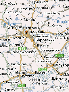 Карта Тюменской области для Навител Навигатор