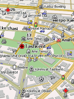 Карта Ташкента для Навител Навигатор