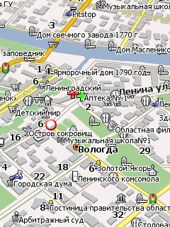 Карта Вологды для Навител Навигатор