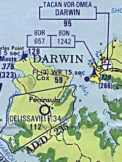 Карта окрестностей Дарвина для OziExplorer