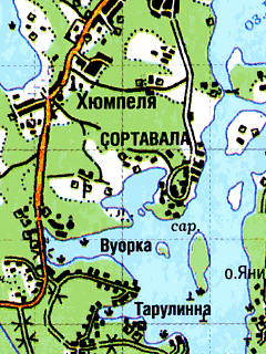 Карта Карелия Километровка