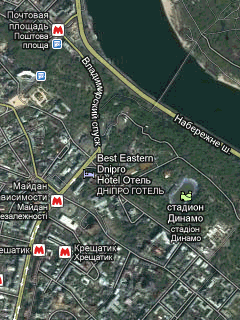 Спутниковые снимки Google Киевской области
