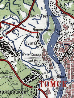 Топографическая карта Томского района для OziExplorer
