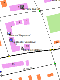 Карта города Логойск в польском формате